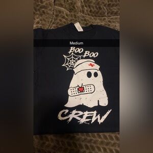 Black Boo Boo Crew T-Shirt